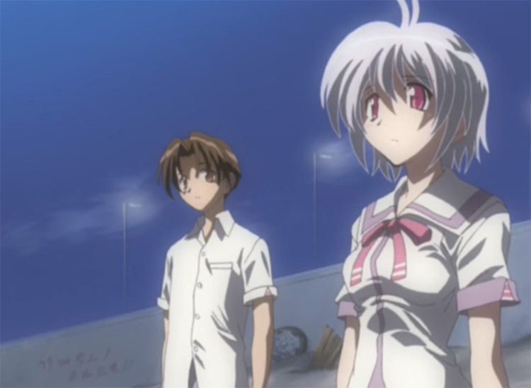 Anime boy and girl in Iriya no Sora