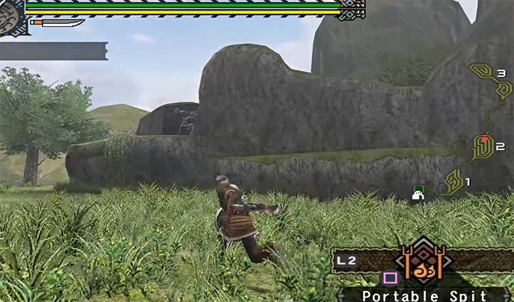 Monster Hunter PS2 gameplay screenshot