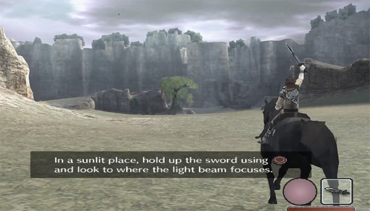 Horse riding in Shadow of the Colossus