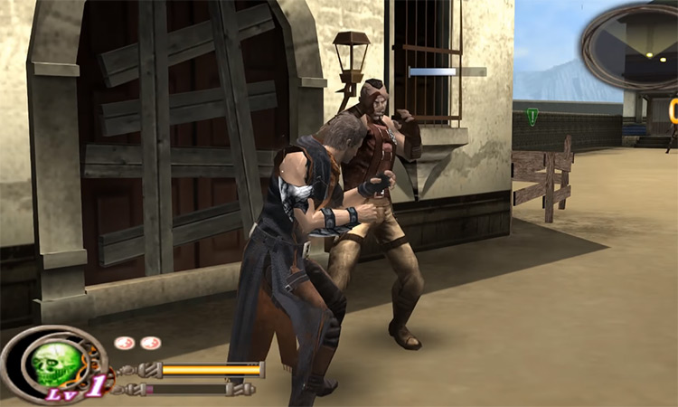 God Hand battle screenshot