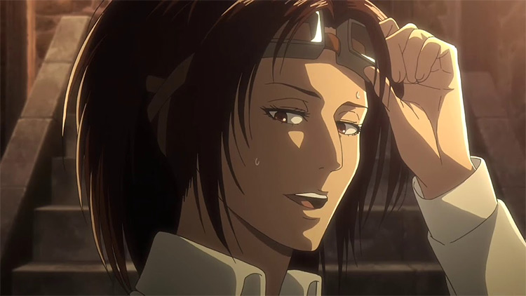 Hange Zoe Attack on Titan screenshot