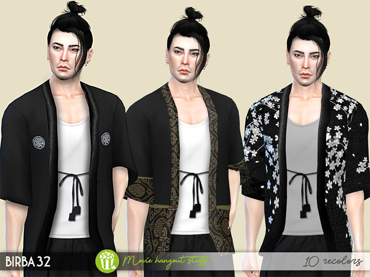 Kimono Jacket Set Mod for TS4