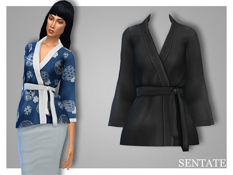 Sakura Kimono Jacket - Sims 4 CC