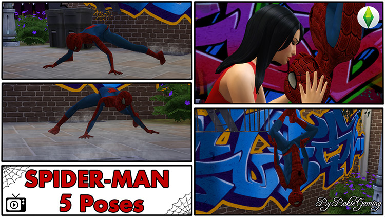 Pose Pack of Spider-Man TS4 Poses