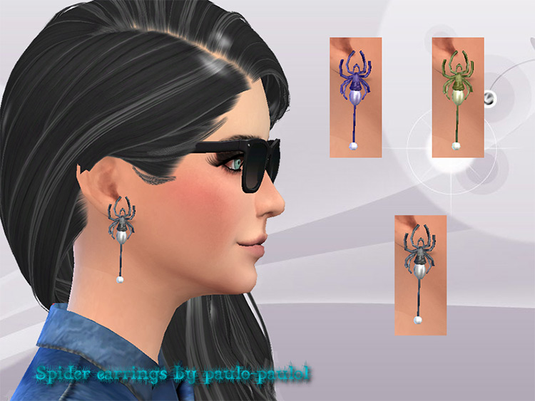 Spider Earrings TS4 CC