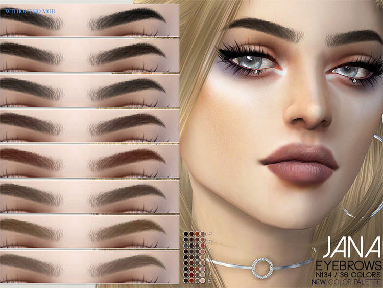 sims 4 split eyebrows maxis match