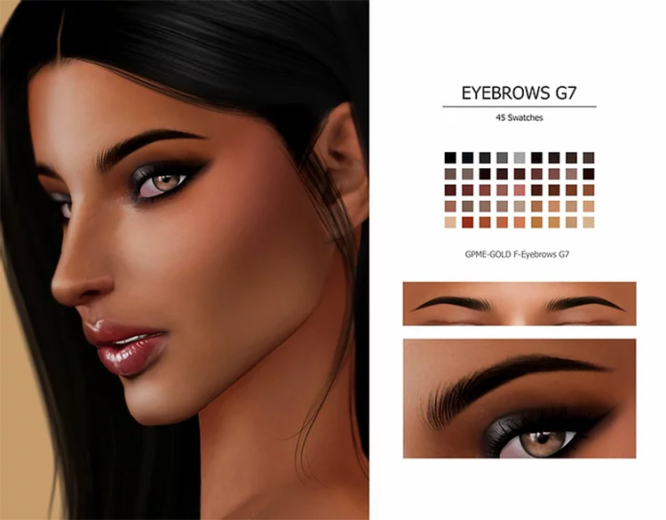 the sims 4 custom content eyebrows