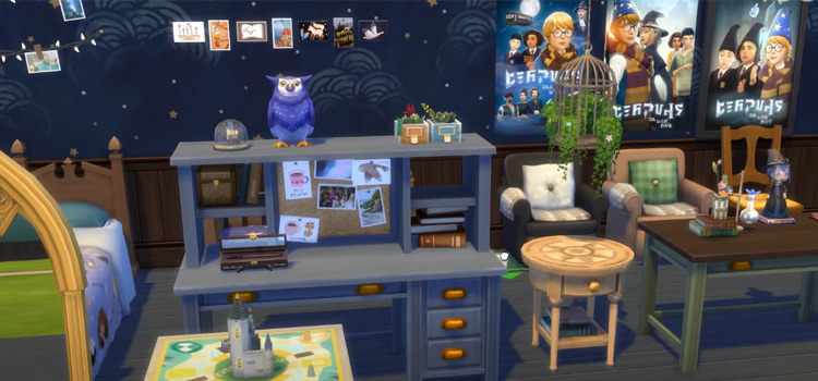 Harry Potter themed Sims 4 Room