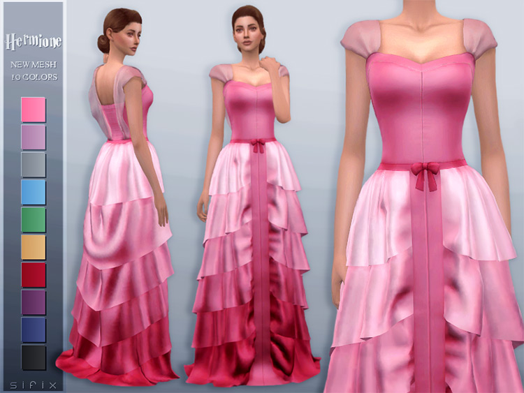 Hermione Gown - Sims 4 CC