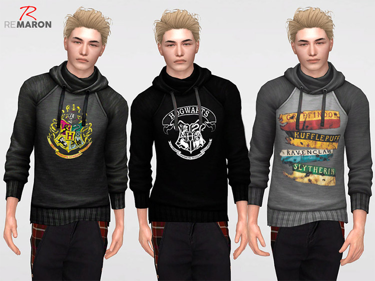 Harry Potter Hoodie - Mens CC in TS4