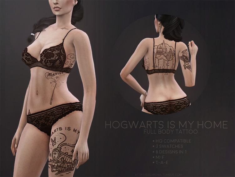 Full Body Tattoo - Sims 4 CC