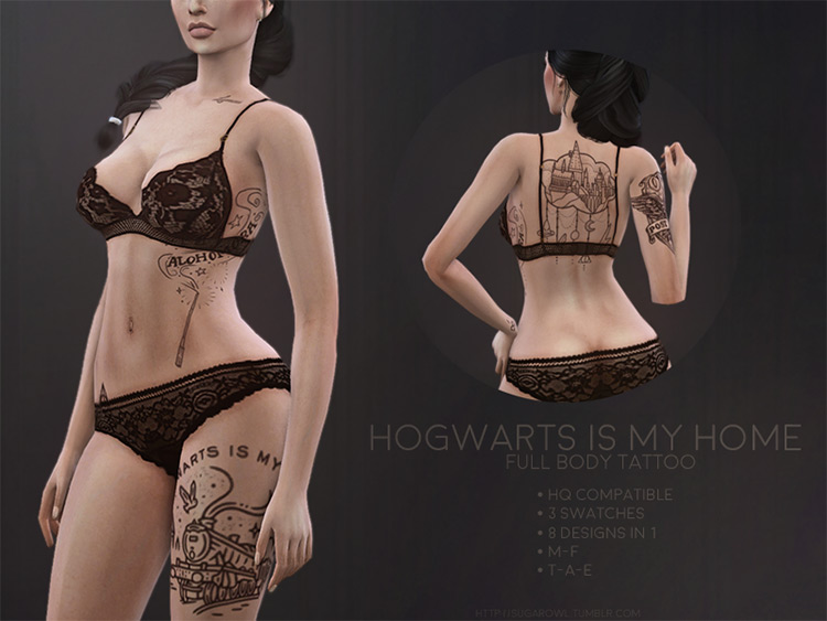 harry potter tattoos sims 4 cc