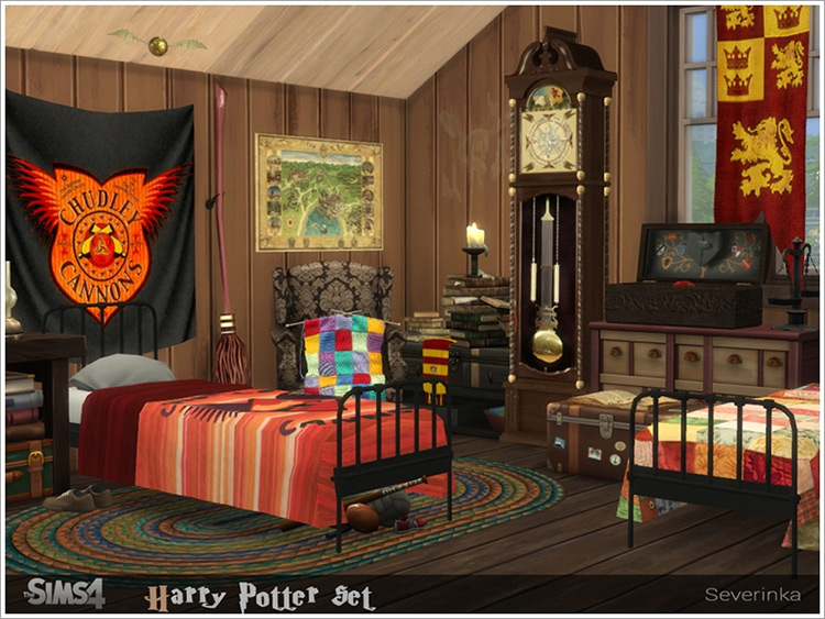 Harry Potter Room Set - Sims 4 CC