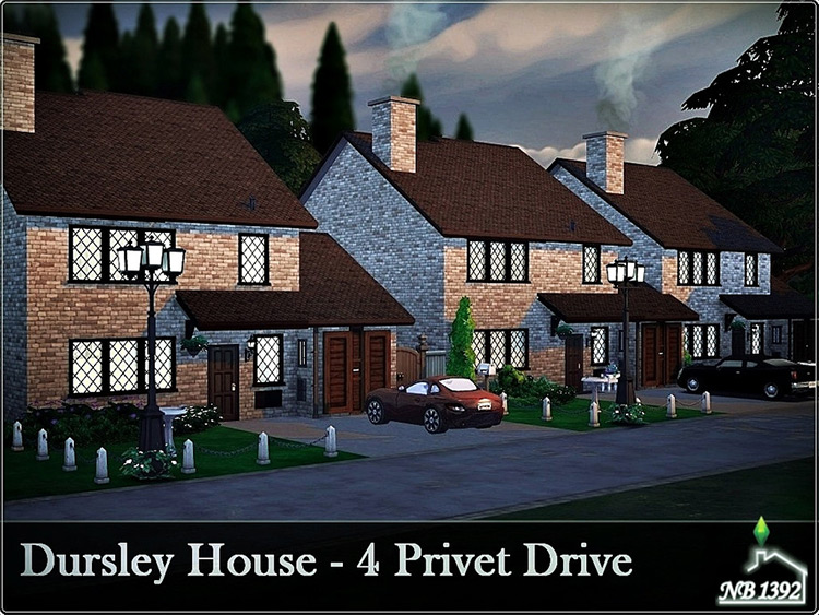 Dursley House - Sims 4 Lot CC