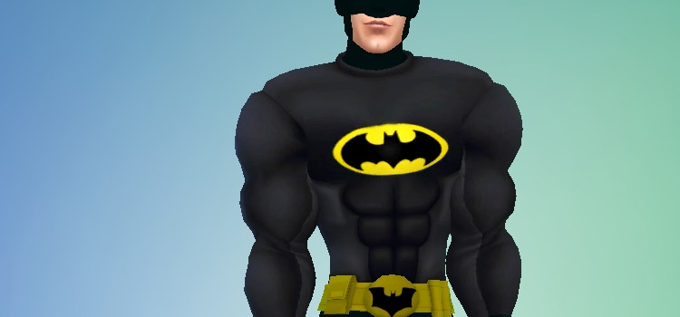 Batman costume in Create-A-Sim