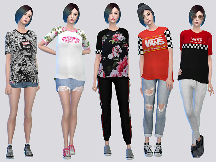 Sims 4 Best Vans CC For Sneakers   Shirts  All Free    FandomSpot - 27