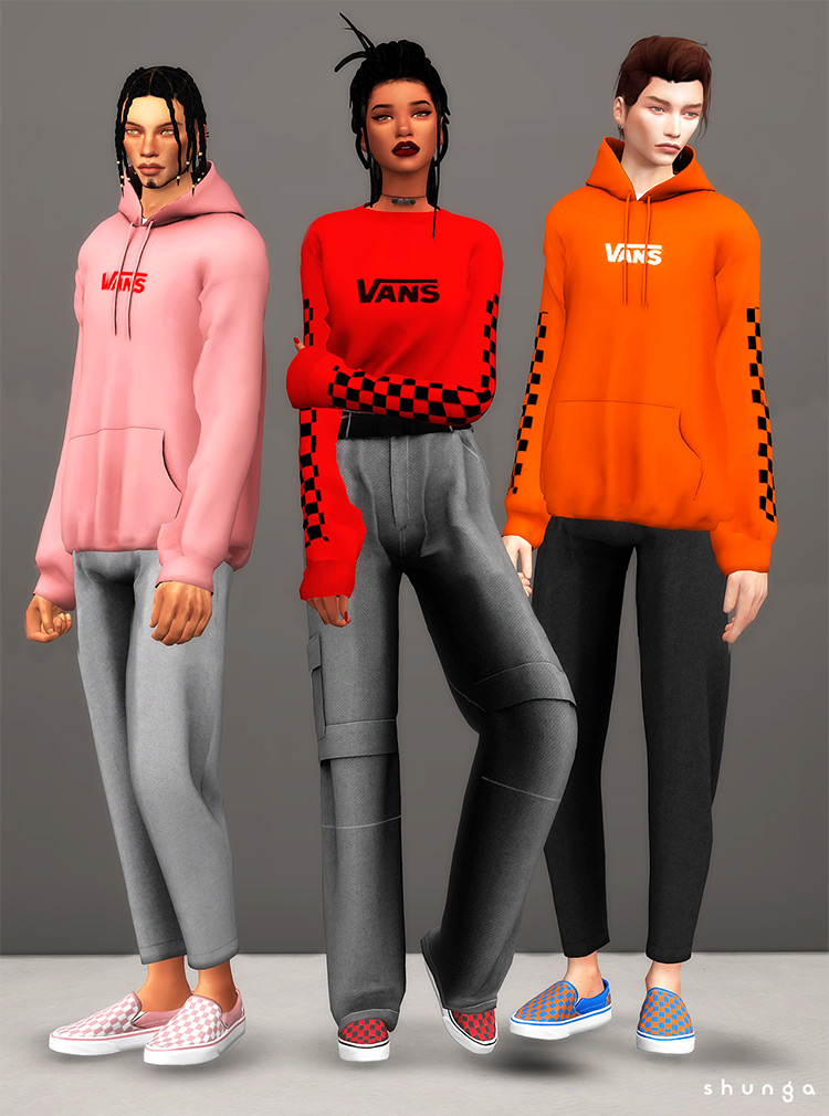 Vans Slip-Ons shoes for Sims 4