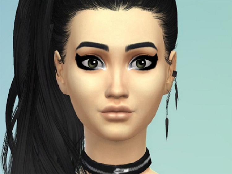 Pop Punk Eyeliner CC for The Sims 4