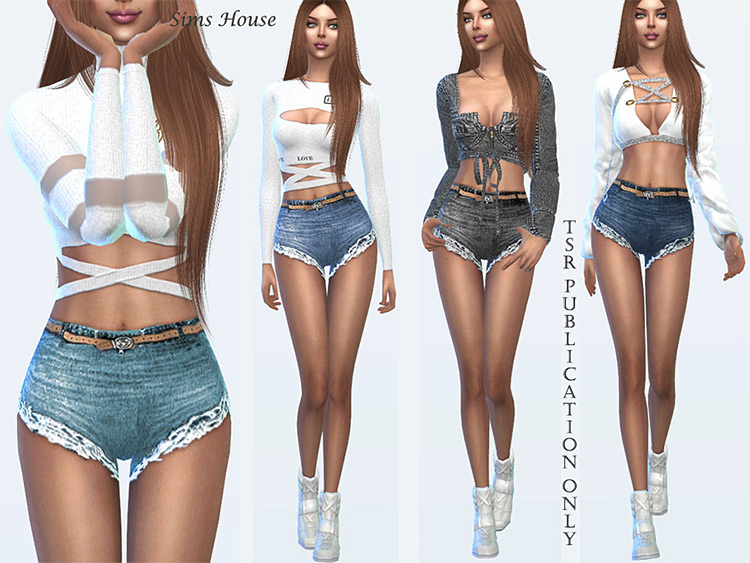 Sims 4 CC  Best Jean Shorts   Cutoffs  For Girls   Guys    FandomSpot - 70