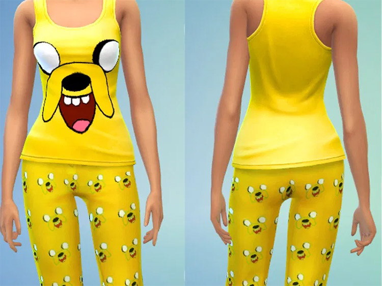 Adventure Time Jake Pajamas - Sims 4 CC