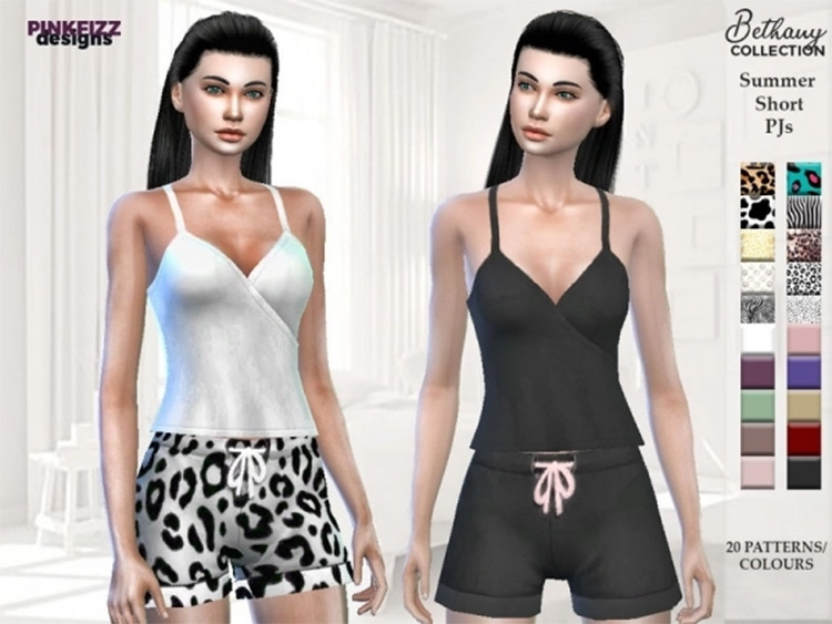Shorts PJs for girls - Sims 4 CC