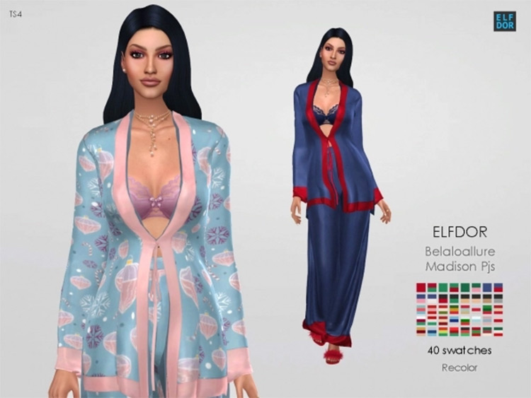 Sims 4 Pajamas CC  The Best Sleepwear For Your Sim   FandomSpot - 28