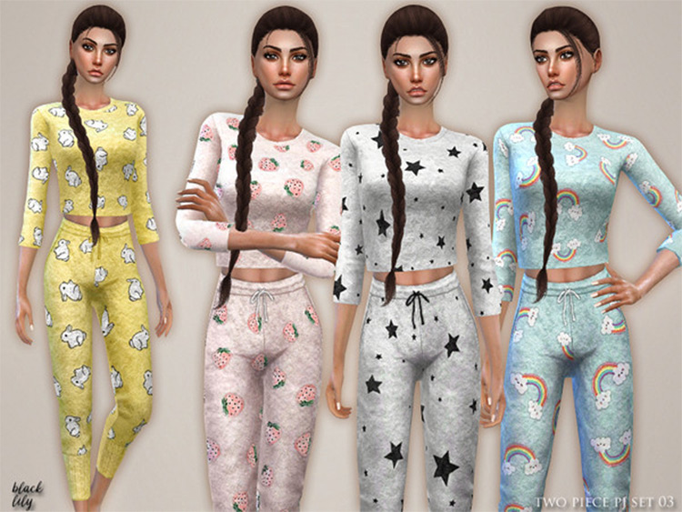 Kawaii Pajama Set The Sims 4 Download Simsdomination - vrogue.co