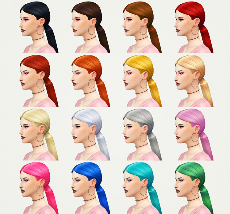 Best Ponytail CC Hair For The Sims 4  All Free    FandomSpot - 26