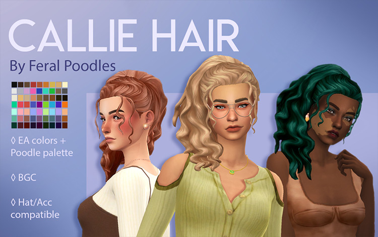 Best Ponytail CC Hair For The Sims 4  All Free    FandomSpot - 99