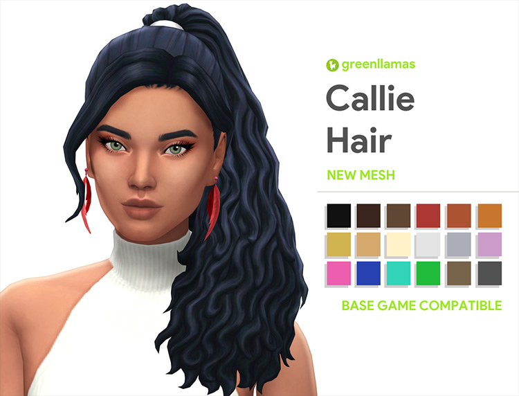 Best Ponytail CC Hair For The Sims 4  All Free    FandomSpot - 15