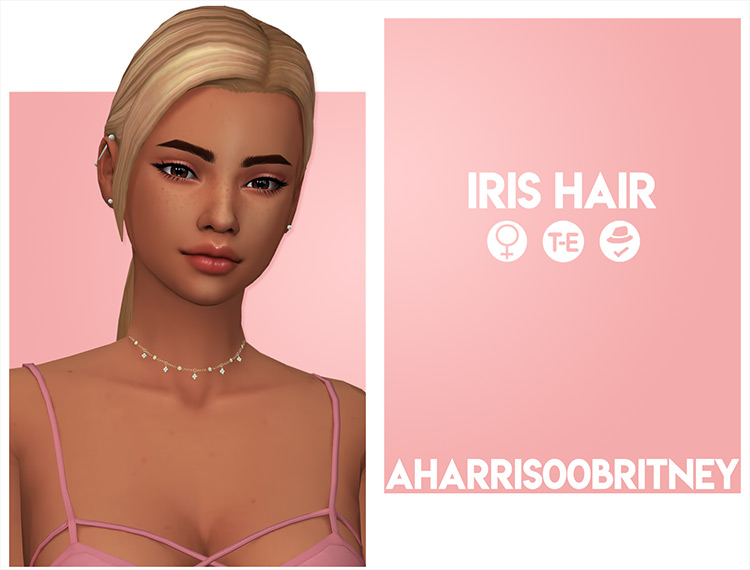 Iris CC - Ponytails for Sims 4