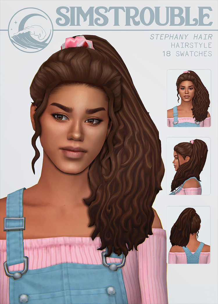 Best Ponytail CC Hair For The Sims 4  All Free    FandomSpot - 99