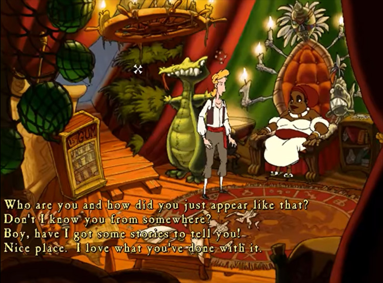 The Curse of Monkey Island gameplay