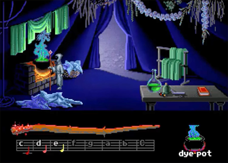 Loom Lucasarts gameplay screenshot