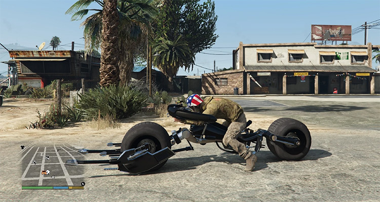 Batpod Dark Knight bike - GTA5 Mod