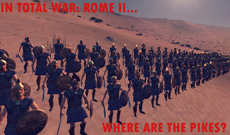 Pikemen Start Battles With Pikes Total War Rome II Mod