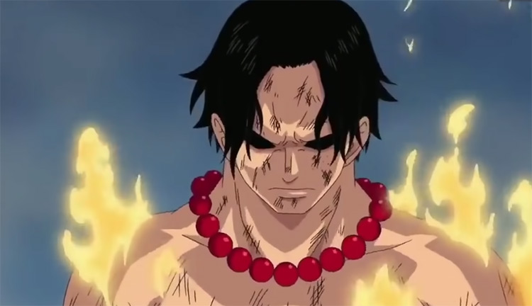 Angry Portgas D. Ace in Flames - One Piece