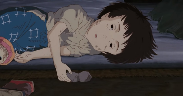 Death of Setsuko in Grave Of The Fireflies Anime