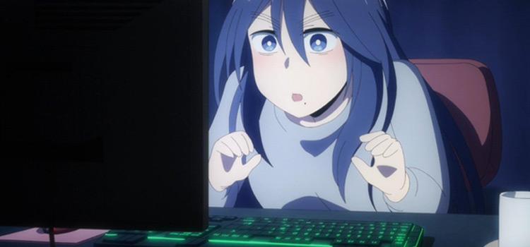 anime otaku computer girl