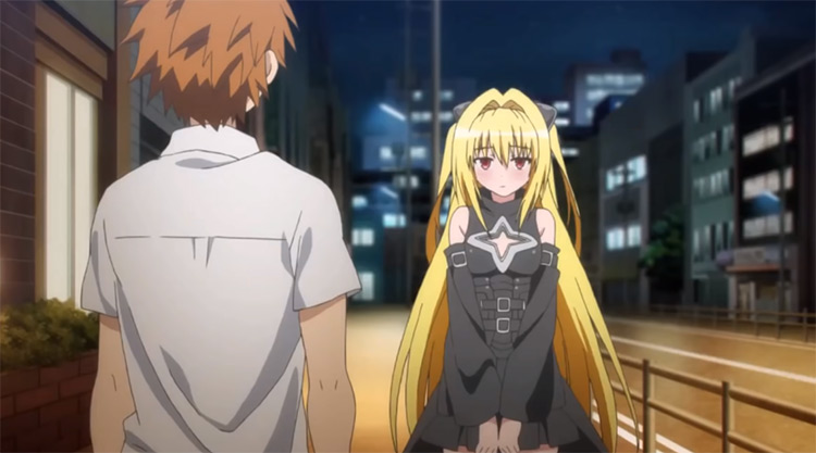 Yami yellow-haired anime girl in To Love Ru