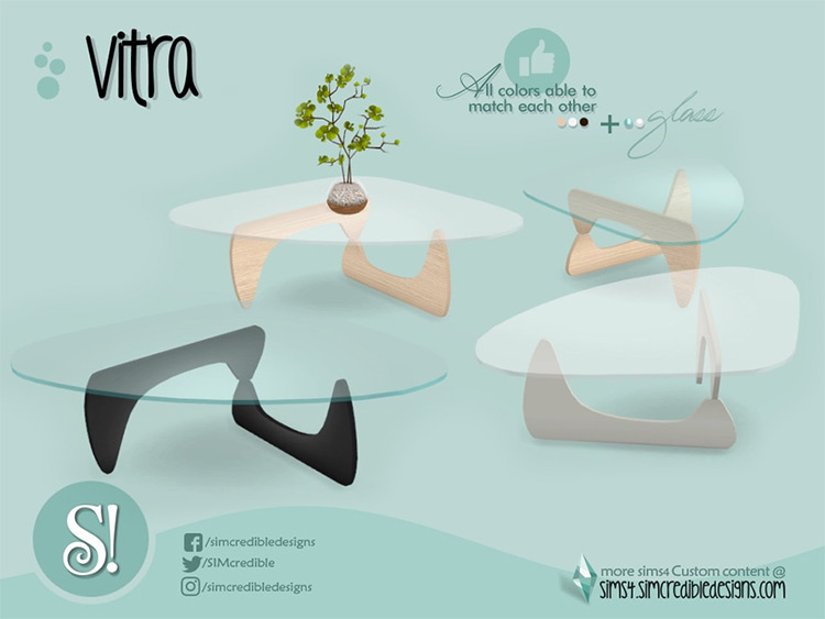 Sims 4 CC - Modern Style Vitra Coffeetable