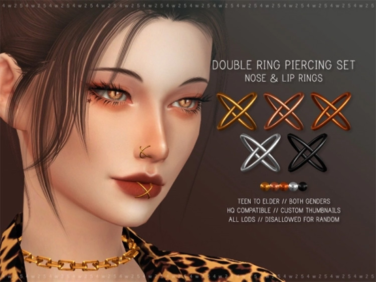 Best Sims 4 Nose Septum Ring Cc Piercings Fandomspot Anentertainment