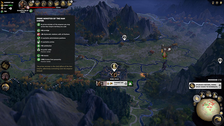 Dynamic Campaign+ mod for Total War: Three Kingdoms