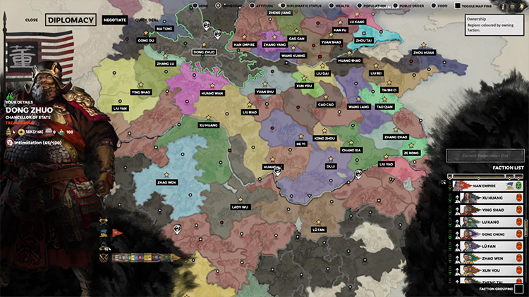 Division of Empire mod for Total War: Three Kingdoms
