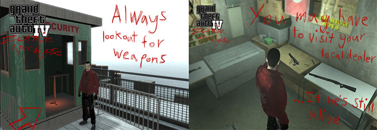 gta 4 all weapon locations map