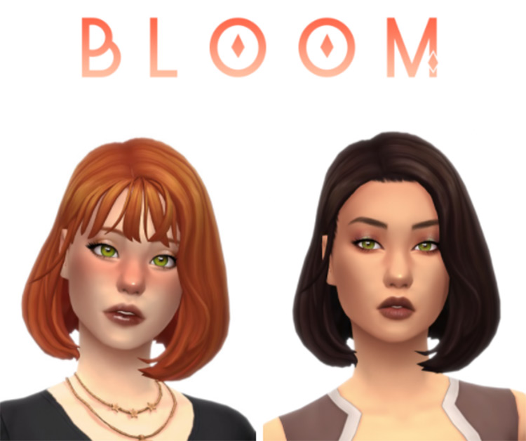 sims 4 long hair with bangs