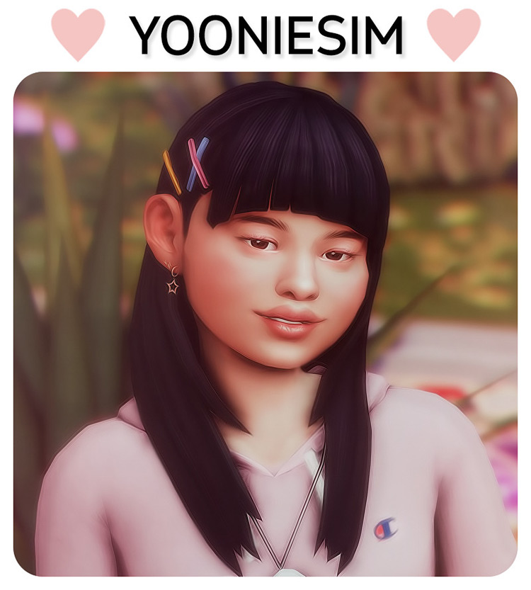 sims 4 hair with side bangs cc