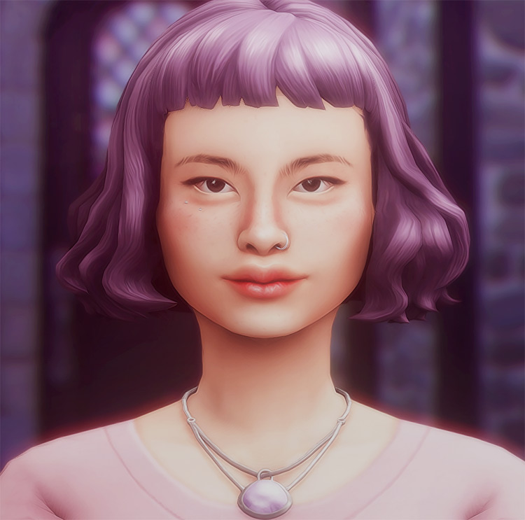 hair with bangs sims 4 cc