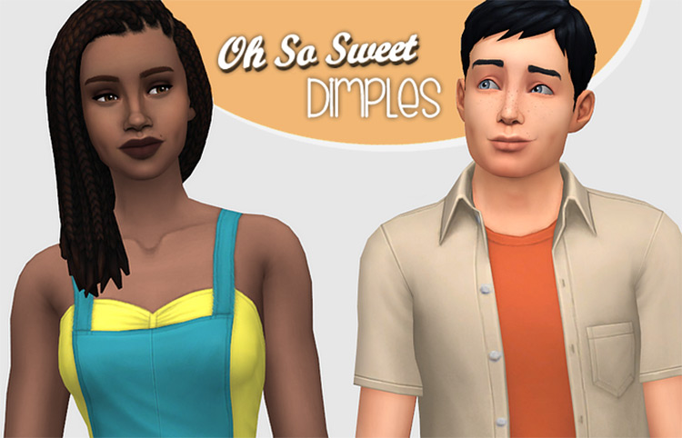 Oh So Sweet Dimples - Sims 4 CC Pack.