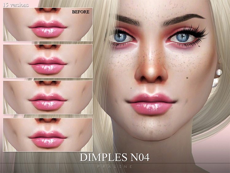 Cheerful dimples for Sims 4